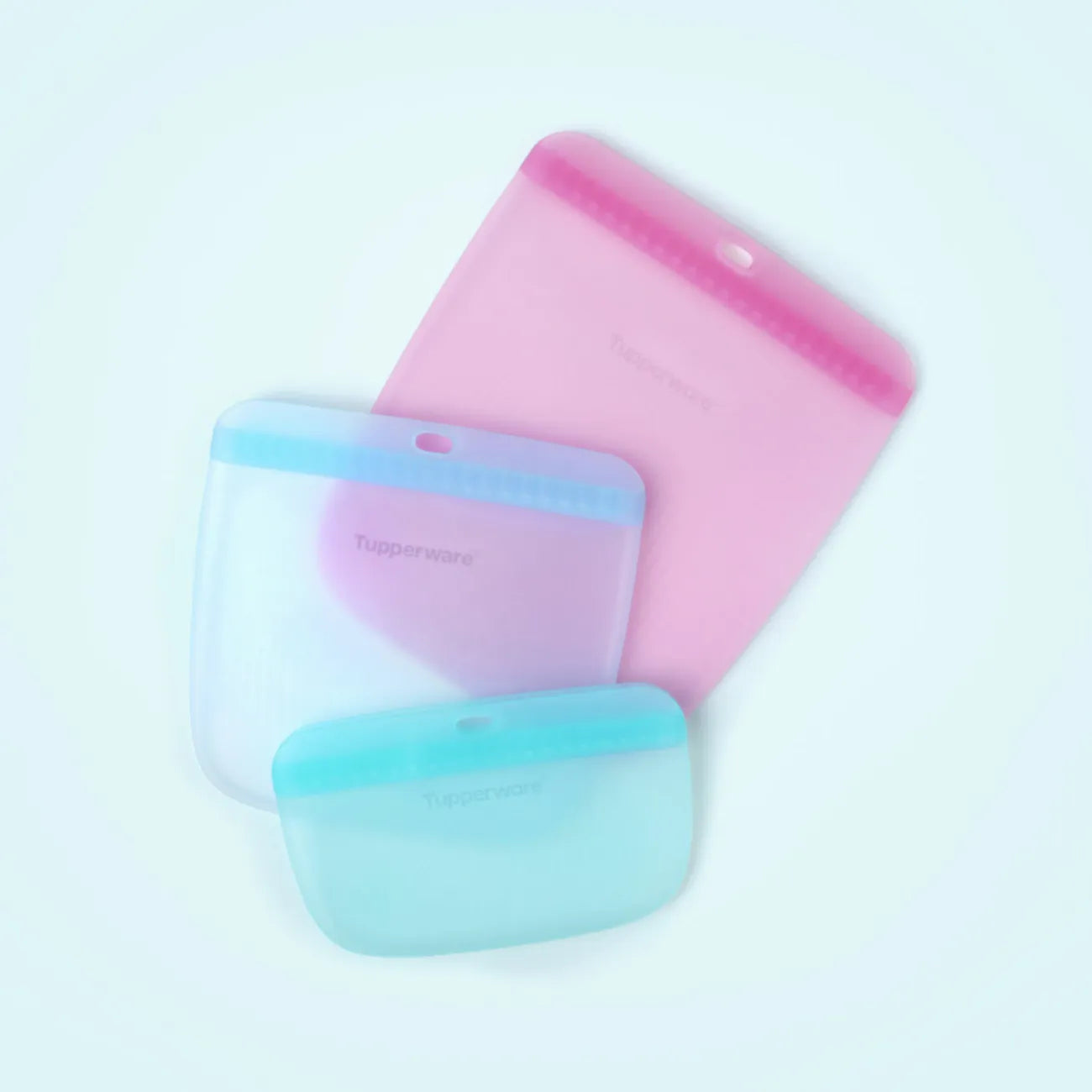 Ultimate Silicone Slim Bag 980ml von der Marke Tupperware / in der Farbe Blau  / Frischhaltebeutel / Gefrierbeutel / Auslaufsicher / Ideal für Unterwegs / Hier direkt online kaufen