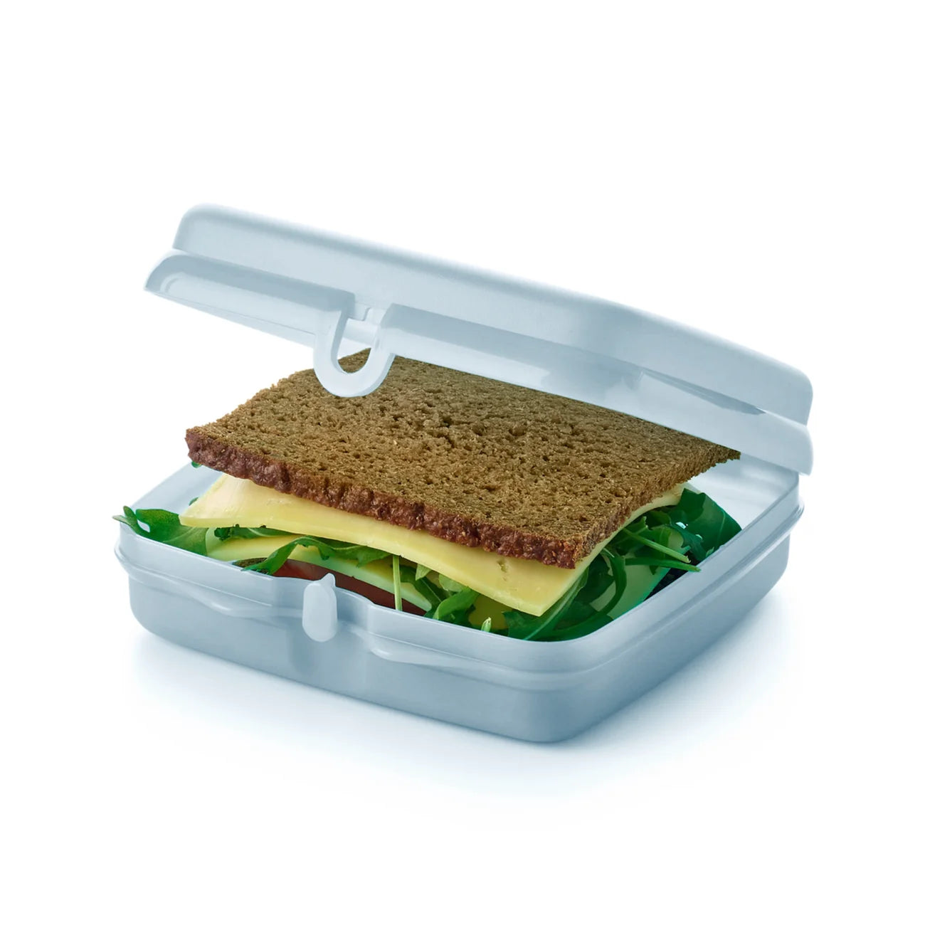 Eco+ Sandwichbox von der Marke Tupperware / in der Farbe Hellblau / Ideale große fürs Pausenbrot / Für Unterwegs / Lunchbehälter / Brotdose / Hier direkt online kaufen