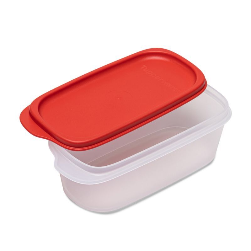 Modularer Eidgenosse 2 Oval 500ml von der Marke Tupperware / Modular Stapelbar / Vorratsbehälter für Trockenlebensmittel / Deckelfarbe Rot / Luft & Wasserdicht schließend / Aufbewahrungsbehälter für die Küche / Hier direkt online kaufen