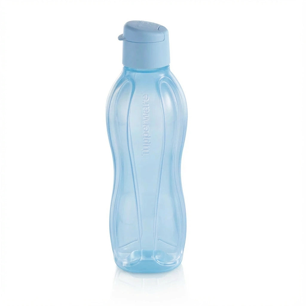 EcoEasy Trinkflasche 750ml von der Marke Tupperware / in der Farbe Hellblau / Wasserflasche / mit Klappdeckel / fest verschließbar / Hier direkt online kaufen