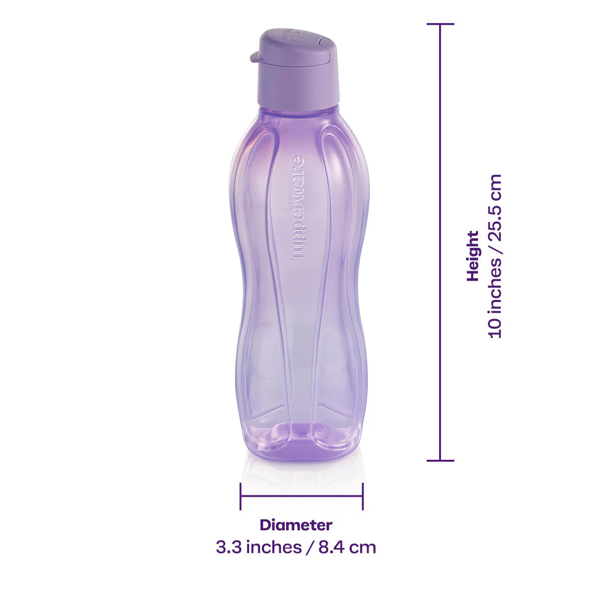 EcoEasy 750ml Trinkflasche von der Marke Tupperware / in der Farbe Lila / Trinkflasche für Unterwegs / Ideal für Picknick, Mittagspause oder Wandertag / Hier direkt online kaufen
