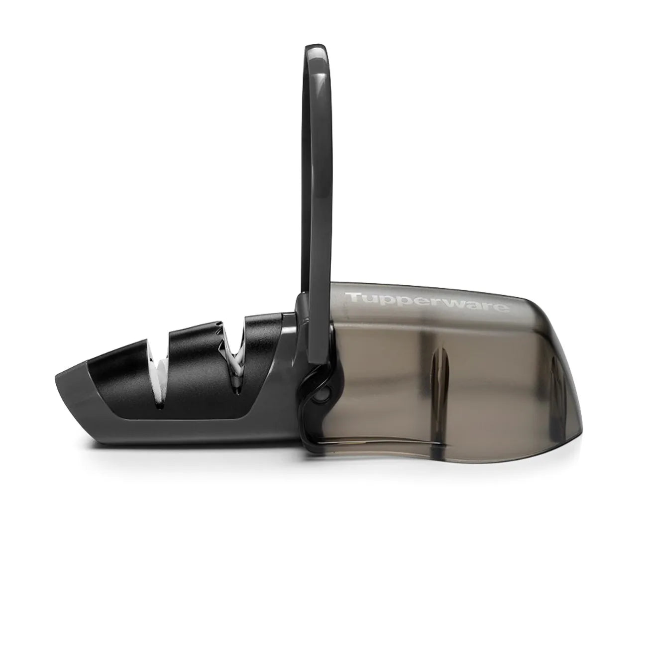 A-Serie Messermaus Schärfmaus Universal von der Marke Tupperware / Messer Schärfer für Messer mit Glattschliff & Wellenschliff / mit austauschbaren Schleifsteinen / Hier direkt online kaufen