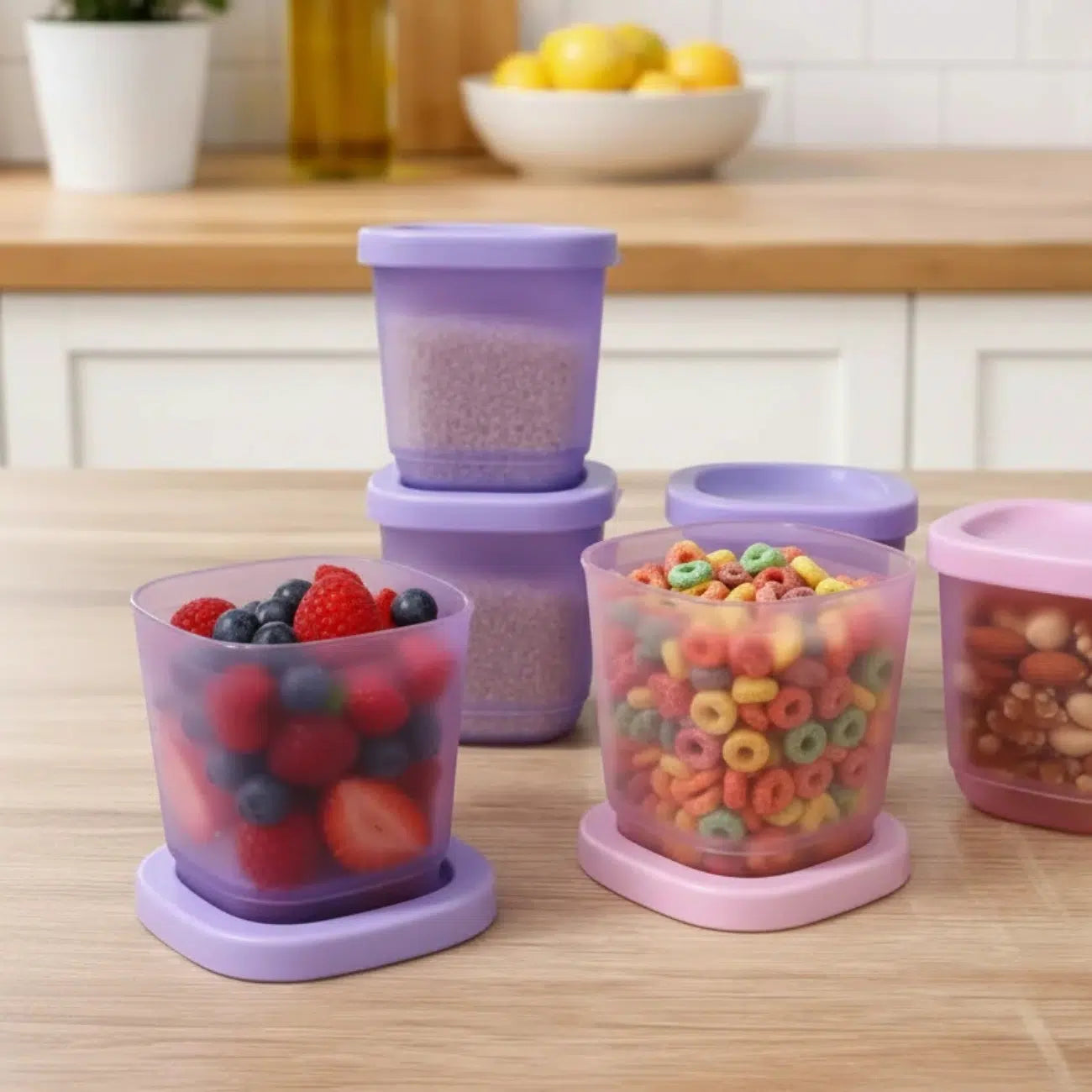 Cubix mini 110ml von der Marke Tupperware / Aufbewahrungsbehälter / Modular Stapelbar / Luft & Wasserdicht Schließend / Snackbox / Klein & Praktisch / Hier direkt online kaufen 