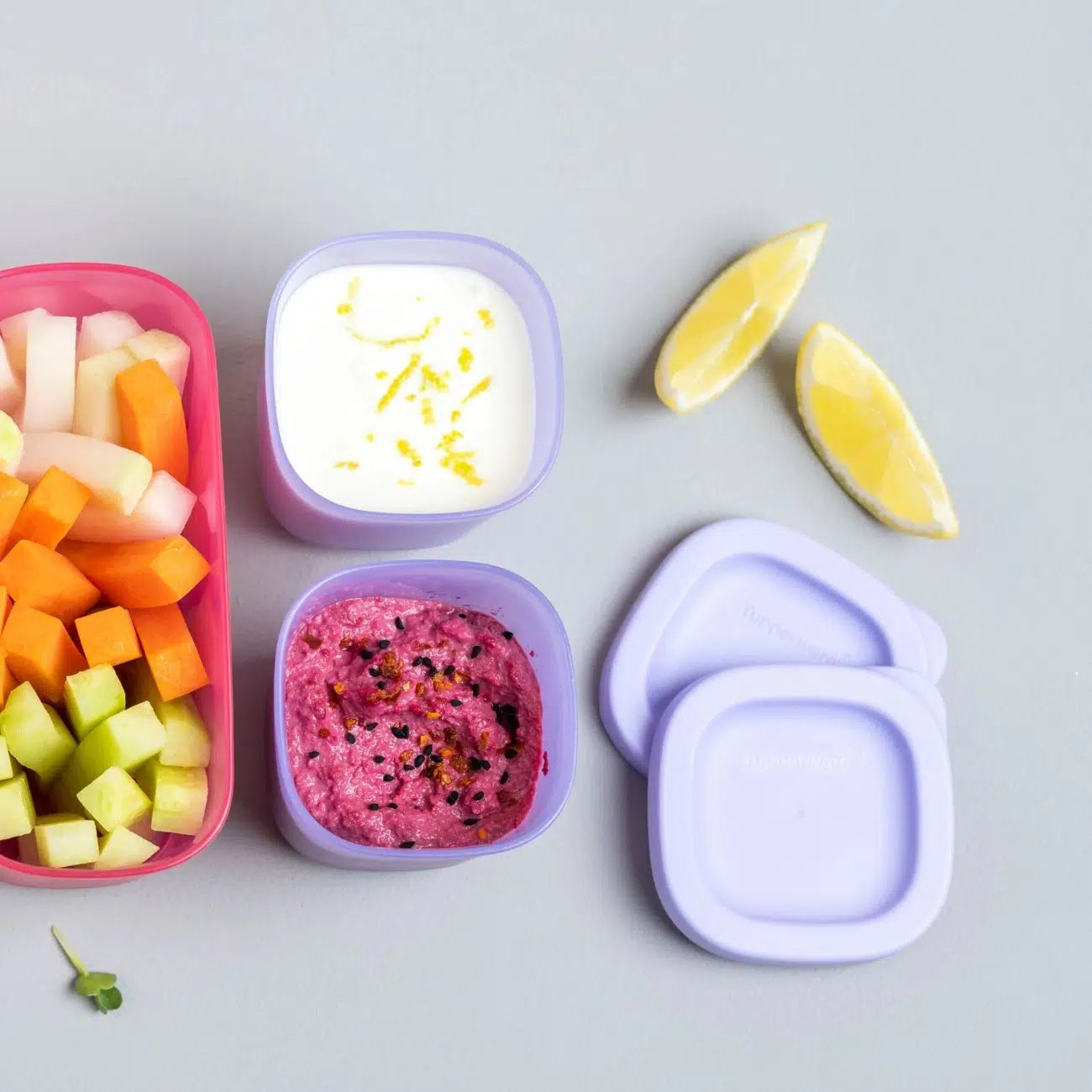 Cubix mini 110ml von der Marke Tupperware / Aufbewahrungsbehälter / Modular Stapelbar / Luft & Wasserdicht Schließend / Snackbox / Klein & Praktisch / Hier direkt online kaufen 