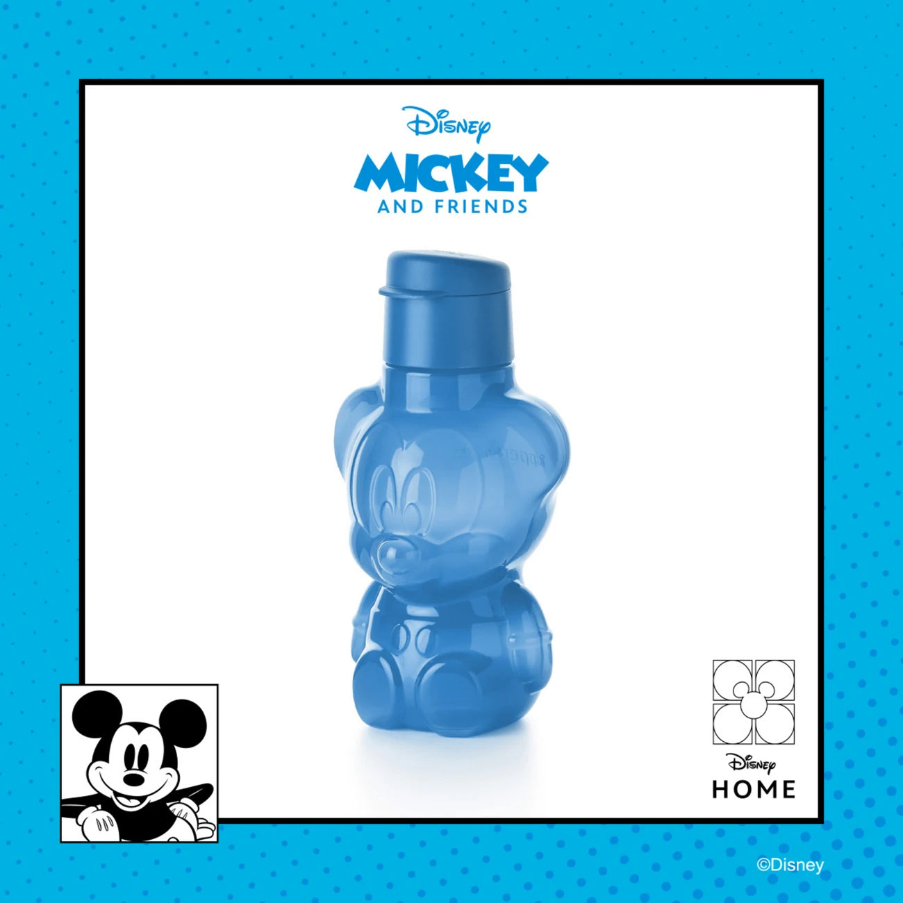 EcoEasy Trinkflasche 415ml Disney Mickey von der Marke Tupperware / Kinder Trinkflasche / Wasserflasche / Ideal für Getränke oder auch Snacks / Hier direkt online kaufen