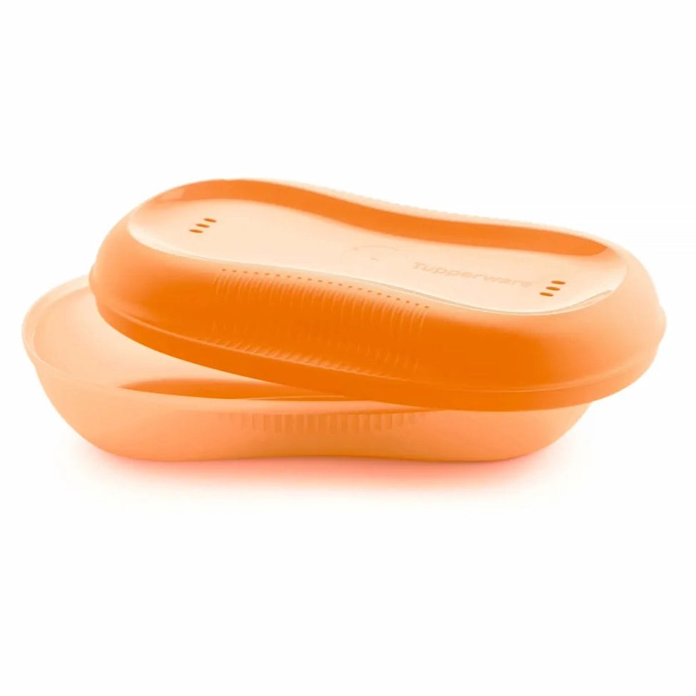 Mikro Meister von der Marke Tupperware / in der Farbe Orange / Ideal geeignet zum zubereiten und erwärmen von schnellen Gerichten / für die Mikrowelle / Mikrowellenbehälter / Hier direkt online kaufen