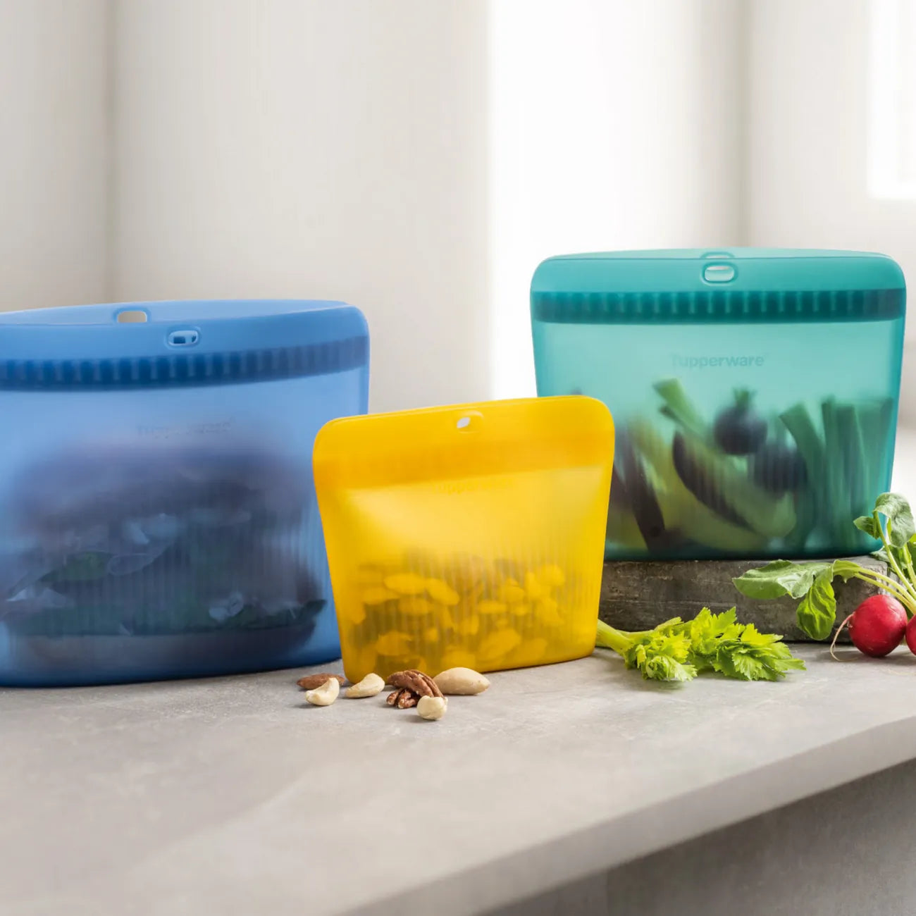 Ultimate Silikon Bag S 540ml in Gelb von der Marke Tupperware / geeignet für Kühlschrank, Gefrierschrank, Backofen und Mikrowelle / Ideal zum Mitnehmen / Hier direkt online Kaufen