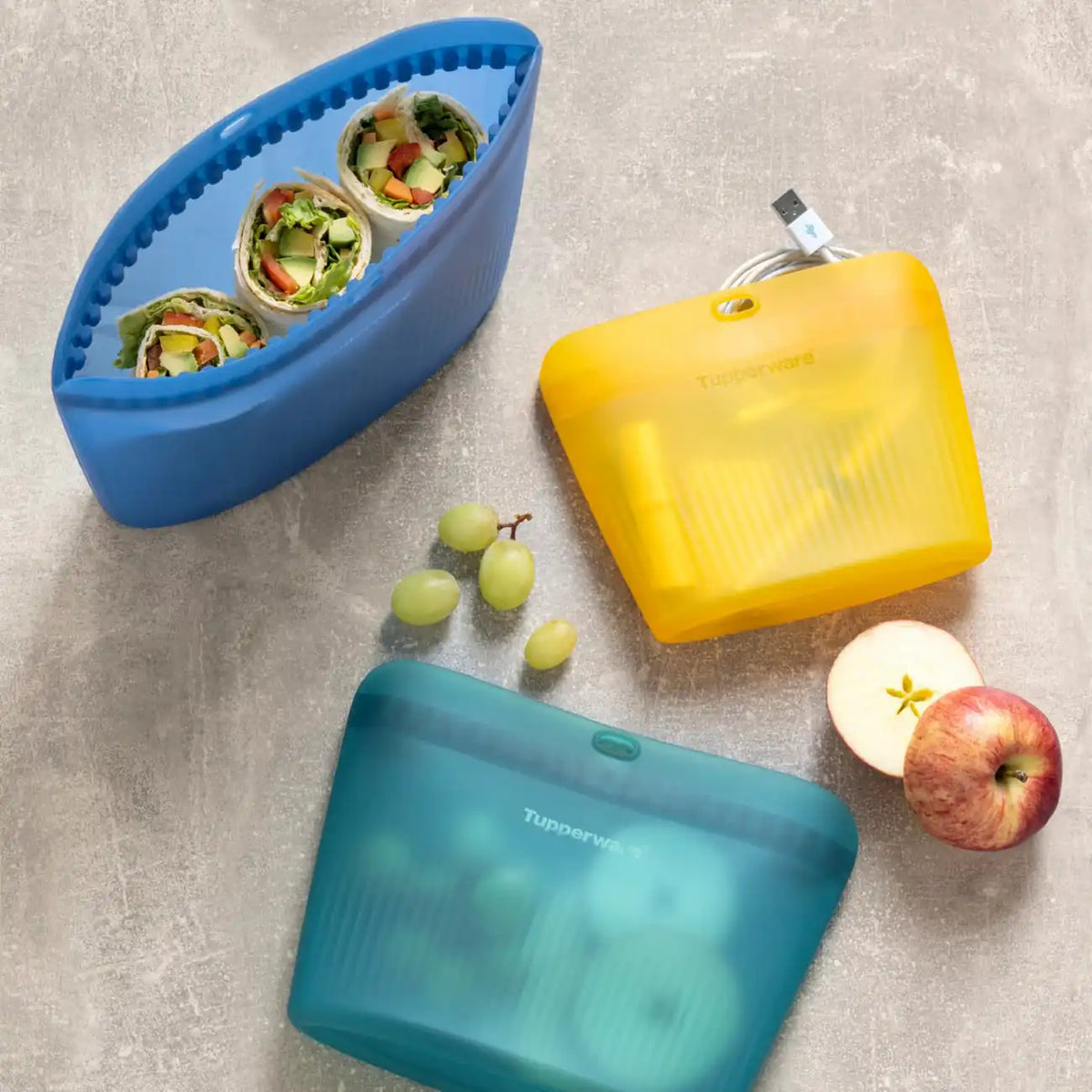 Tupperware Ultimate Silicone Bag 540 ml small A224 Aufbewahrung / Ultimate Silikon Bag S 540ml in Gelb von der Marke Tupperware / geeignet für Kühlschrank, Gefrierschrank, Backofen und Mikrowelle / Ideal zum Mitnehmen / Hier direkt online Kaufen