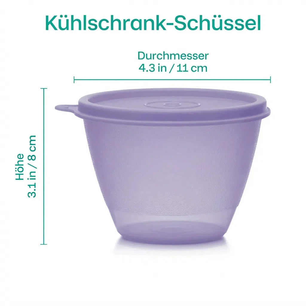 4er Set Kühlschrank-Behälter 380 ml luftdicht & auslaufsicher