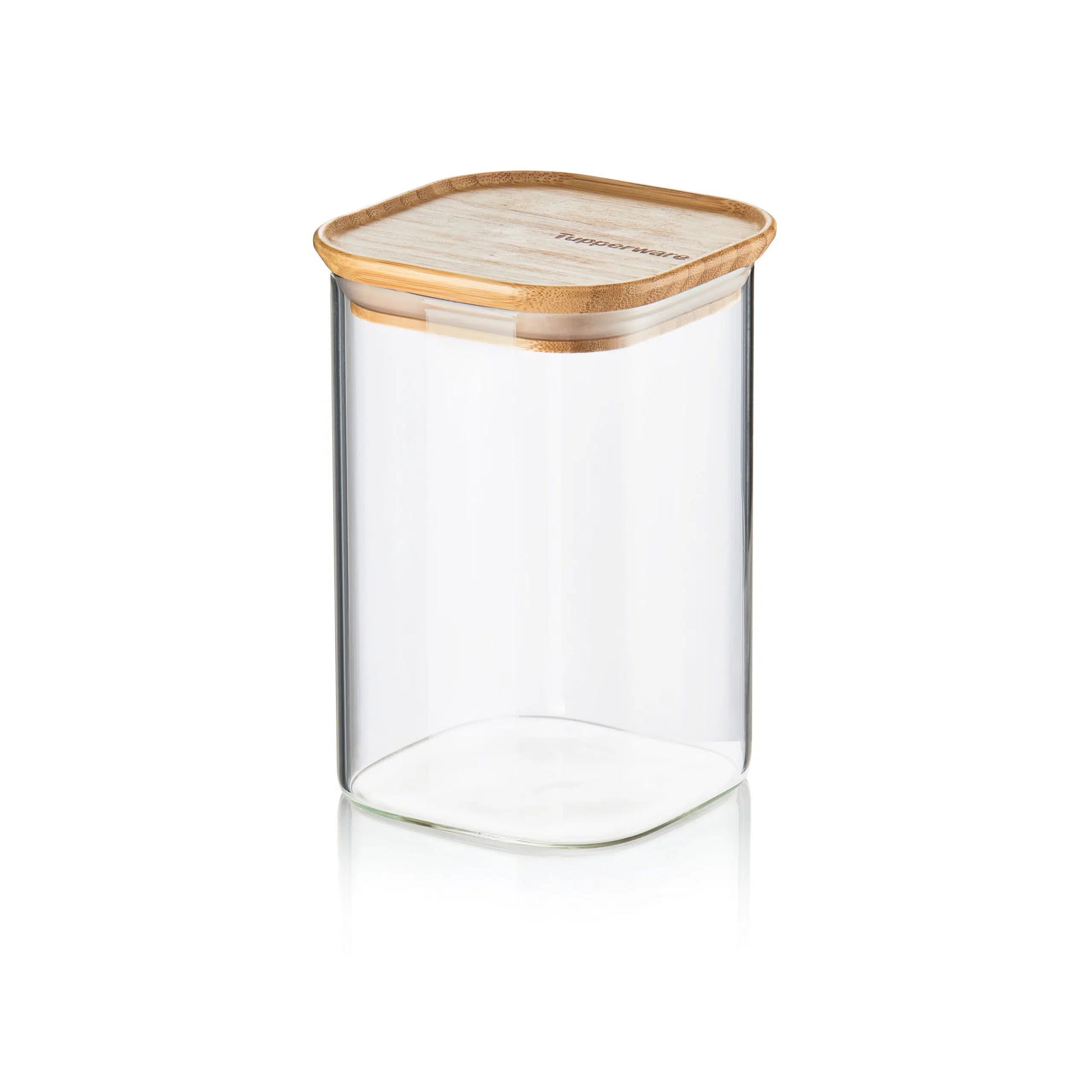 Bamboo Clear Storage Trio von der Marke Tupperware / Behälter in 500ml, 1,1 Liter und 1,9 Liter / Vorratsglas / Vorratsbehälter / Meal Prep / Behälter mit Bambus Deckel / Aufbewahrungsbehälter / Hier direkt online kaufen 