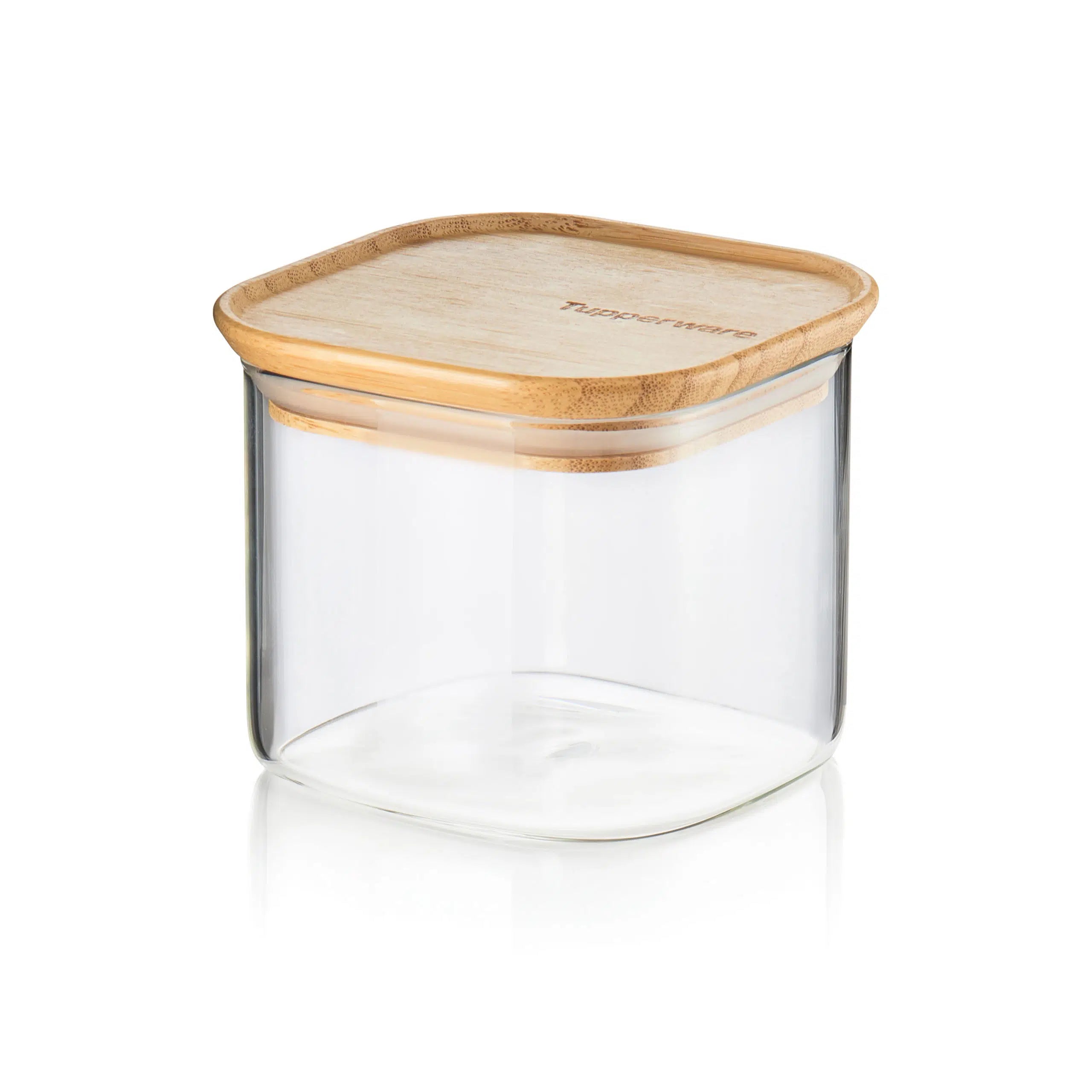 Bamboo Clear Storage Trio von der Marke Tupperware / Behälter in 500ml, 1,1 Liter und 1,9 Liter / Vorratsglas / Vorratsbehälter / Meal Prep / Behälter mit Bambus Deckel / Aufbewahrungsbehälter / Hier direkt online kaufen 
