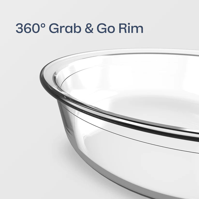 Voila Glass XL Rechteckig 3 Liter von der Marke Tupperware / Glasbehälter für die Mikrowelle / Mikrowellenbehälter / Transportbehälter / Lunchbox / Glasform mit Deckel / Hier direkt online kaufen