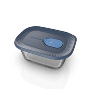 Voila Rechteckig 400ml von der Marke Tupperware / Glasbehälter /  für die Mikrowelle und Ofen / Ideal für Meal Prep / stapelbar / mit dichtschließendem Deckel
