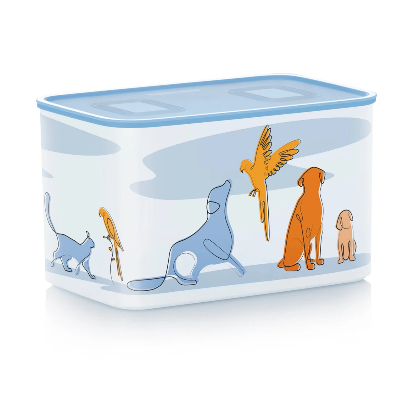 Baseline 4,6 Liter Quadro pets von der Marke Tupperware / Vorratsdose / Aufbewahrungsbehälter mit Tier Motiv / Rechteckiger Behälter / Stapelbar / Luft und Wasserdicht schließend / hier direkt online kaufen