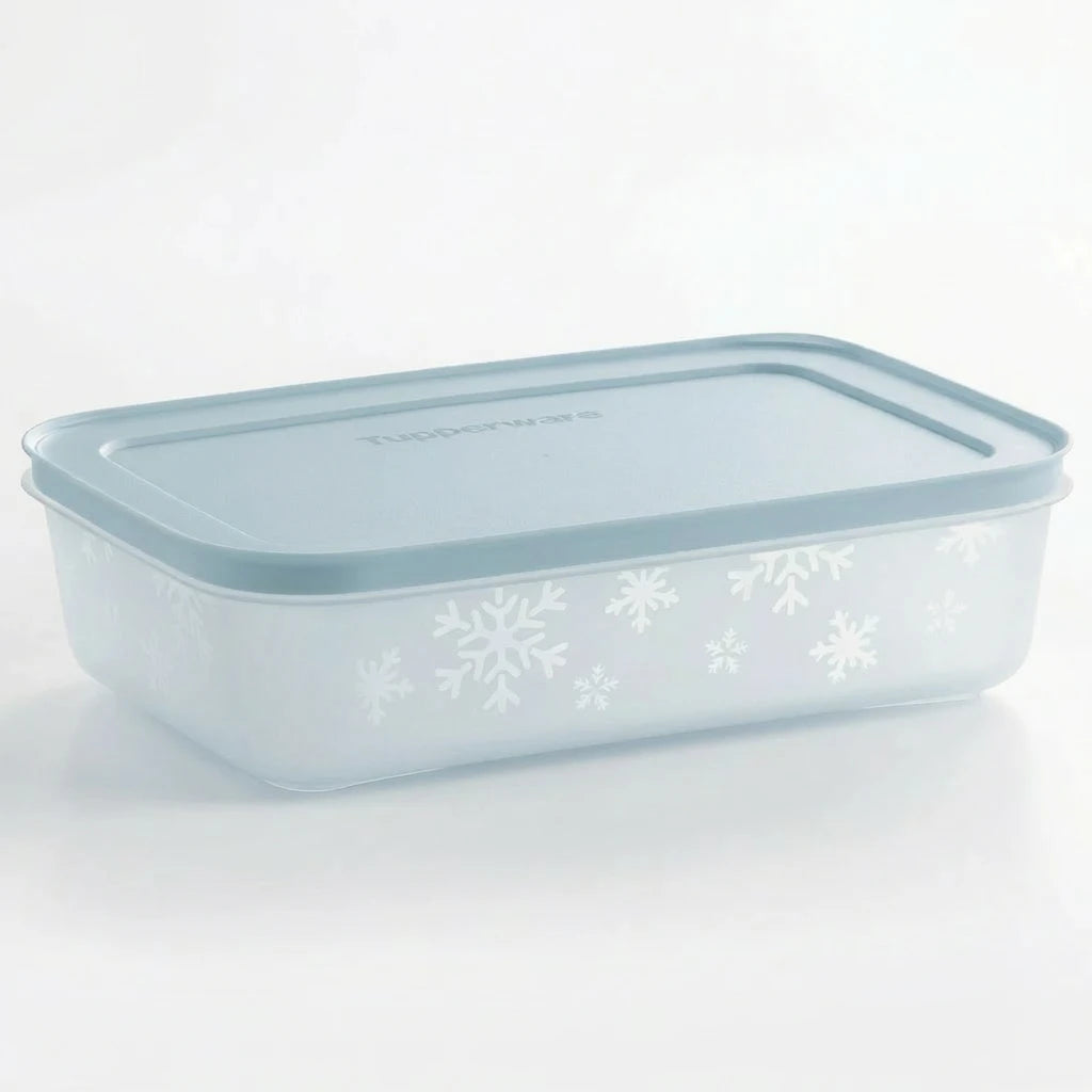Gefrierbehälter 1 Liter Eiskristall von der Marke Tupperware / in der Farbe Blau / Ideal zum Einfrieren von Lebensmitteln / Stapelbar / Dichtschließender Deckel / Hier direkt online kaufen
