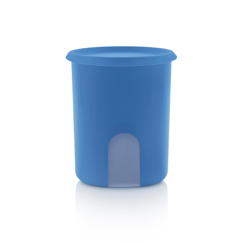 Großer Durchblick 2L One Touch von der Marke Tupperware / in der Farbe Blau / Vorratsbehälter / Modular Stapelbar / Hier direkt online kaufen