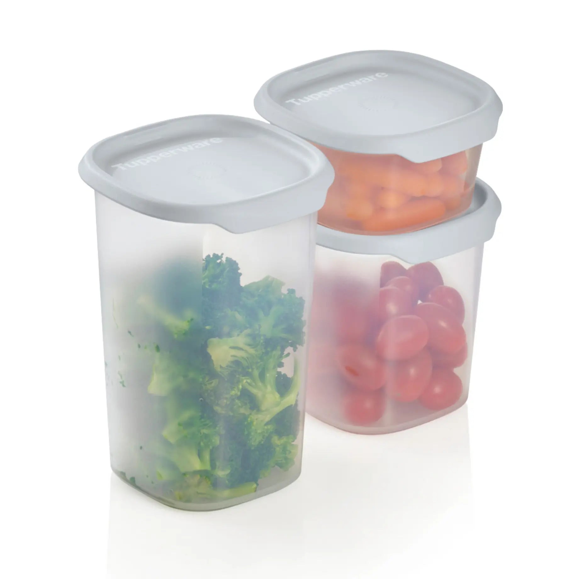 One Touch Fresh eckig 370ml von der Marke Tupperware / in der Farbe grau / Vorratsbehälter / Ideal für Trockenlebensmittel / Modular Stapelbar / Luftdicht schließender Deckel / Hier direkt online kaufen