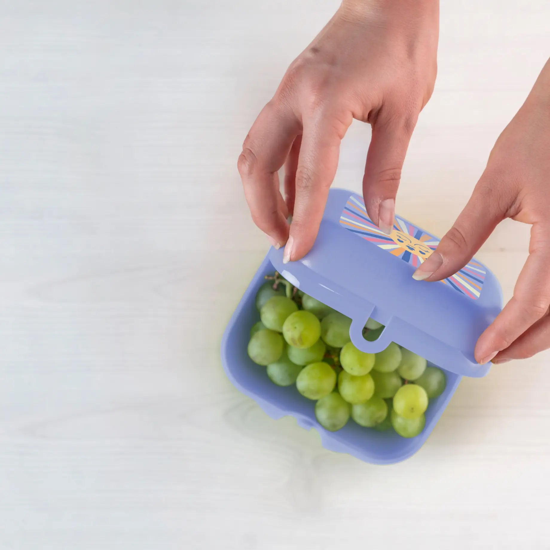 Eco+ Großer Twin Oyster Sunshine von der Marke Tupperware / Brotbox / Lunchbox / Snackbox / Einfach zu öffnen und zu schließen / Ideal  fürs Pausenbrot, kleine Snacks oder auch die selbstgebackenen Plätzchen / Hier direkt online kaufen