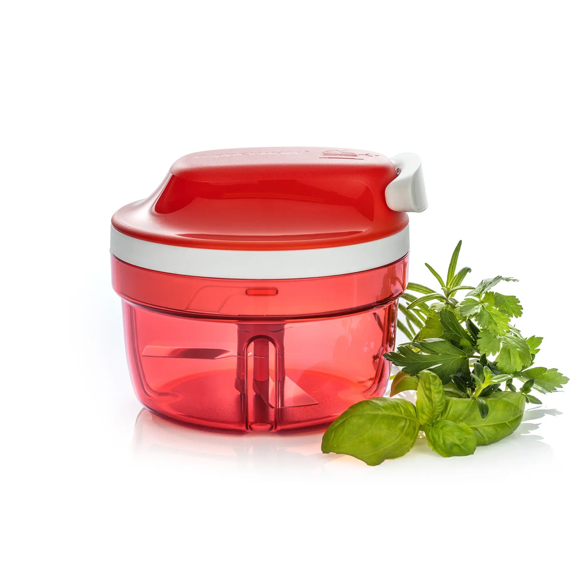 SuperSonic Turbo Chef von der Marke Tupperware / Gemüseschneider mit Zugmechanismus / drei Klingen / Zerkleinern ohne Strom / Rutschfester Behälter / Hier direkt online kaufen 