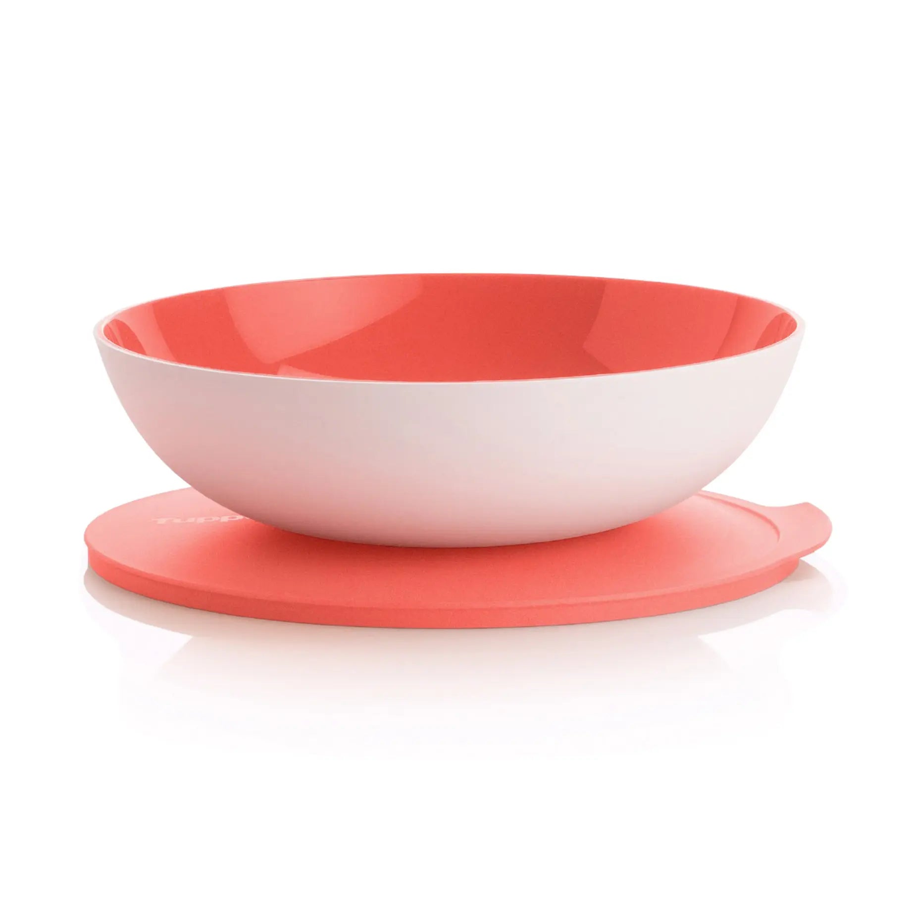 Allegra 3,5 Liter Servierschüssel von der Marke Tupperware / Salatschüssel / in der Farbe Lachs / Modular Stapelbar / dichtschließender Deckel / Hier direkt online kaufen 