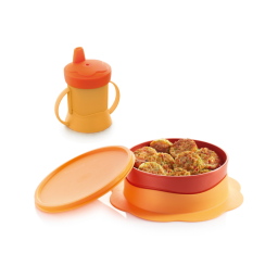 TupperCare Trinklerntasse von der Marke Tupperware / mit Nuckel Deckel / Standfest / Ideal für Sicheres Trinken / Sicherer halt dank 2 großen Halte griffen / mit Fröhlich Bunten Design / Hier direkt online kaufen 