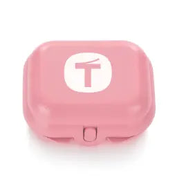 Oyster Mini Twin Box von der Marke Tupperware / in der Farbe Rosa mit BigT Design / Perfekt für Unterwegs / Ideal zum Transportieren von Kleinigkeiten / Umweltfreundlich / Handlich dank Abgerundeter Form / Hier direkt online kaufen 