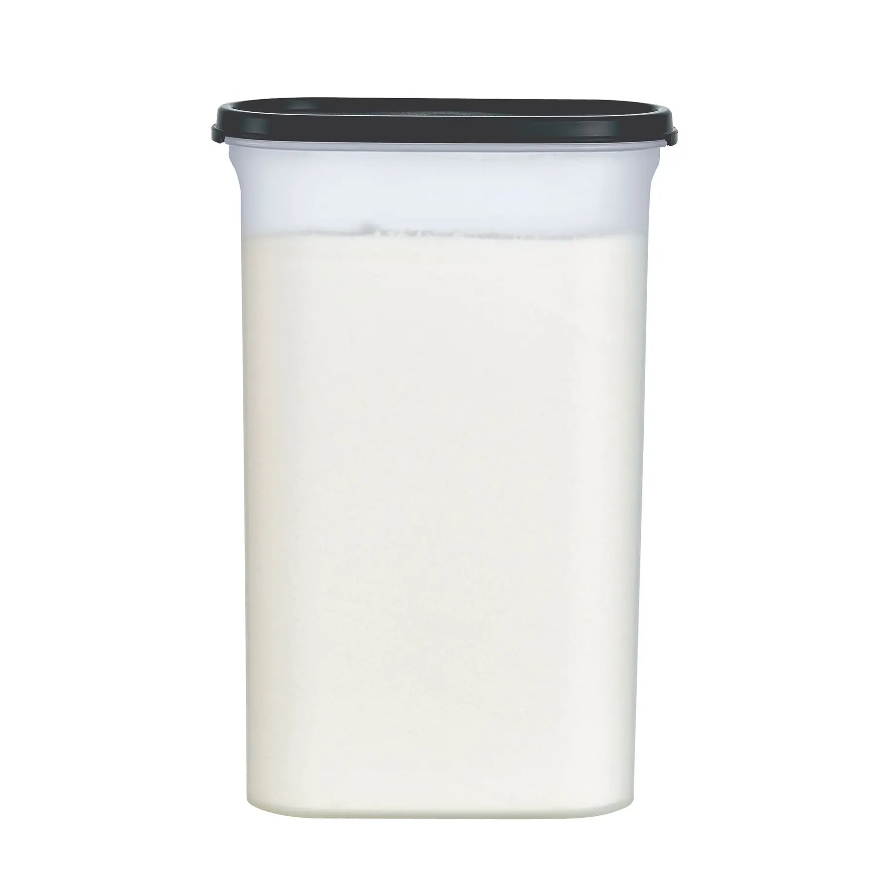 Eidgenosse 2,3 L von der Marke Tupperware / Deckelfarbe Schwarz ohne Schüttklappen / oval / mit Transparenten Sichtfenster für mehr Übersicht / runde Form für platzsparende Aufbewahrung / dichtschließender Deckel / modular Stapelbar / Vorratsdose / Lebensmittelaufbewahrung / Hier direkt online kaufen 