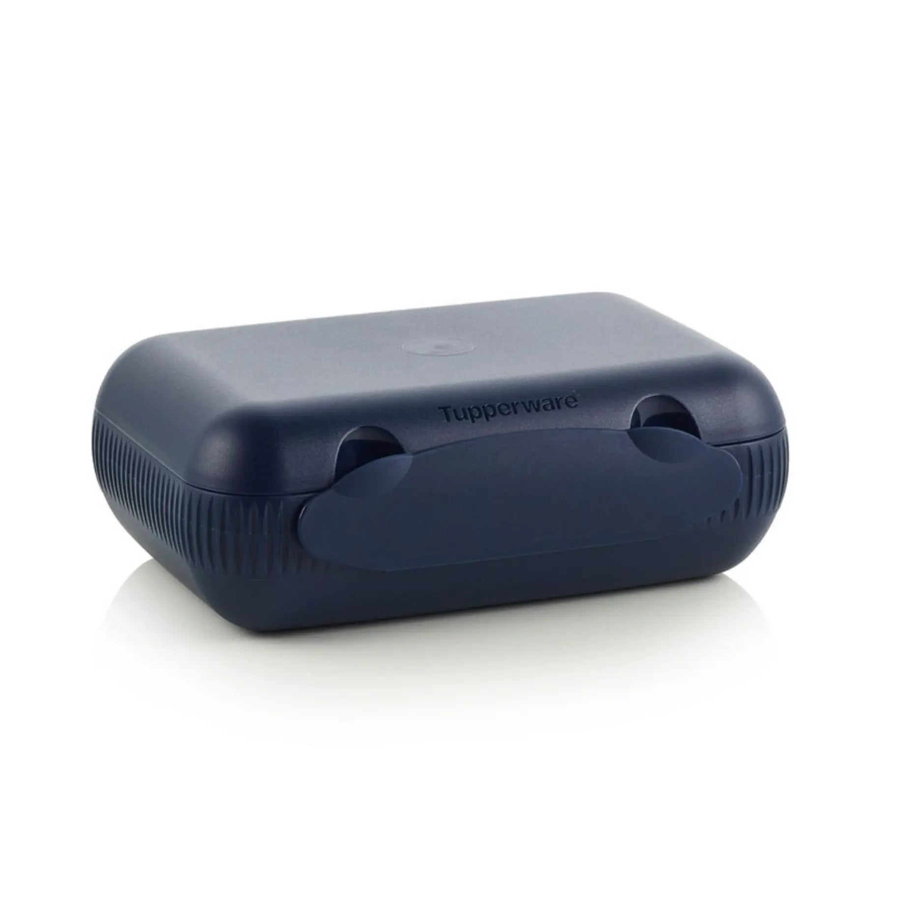 Eco+ Lunch-Box von der Marke Tupperware / in der Farbe Dunkelblau / mit Praktischen Fächern / Spülmaschinenfest / Ideal fürs Pausenbrot / Hier direkt online kaufen