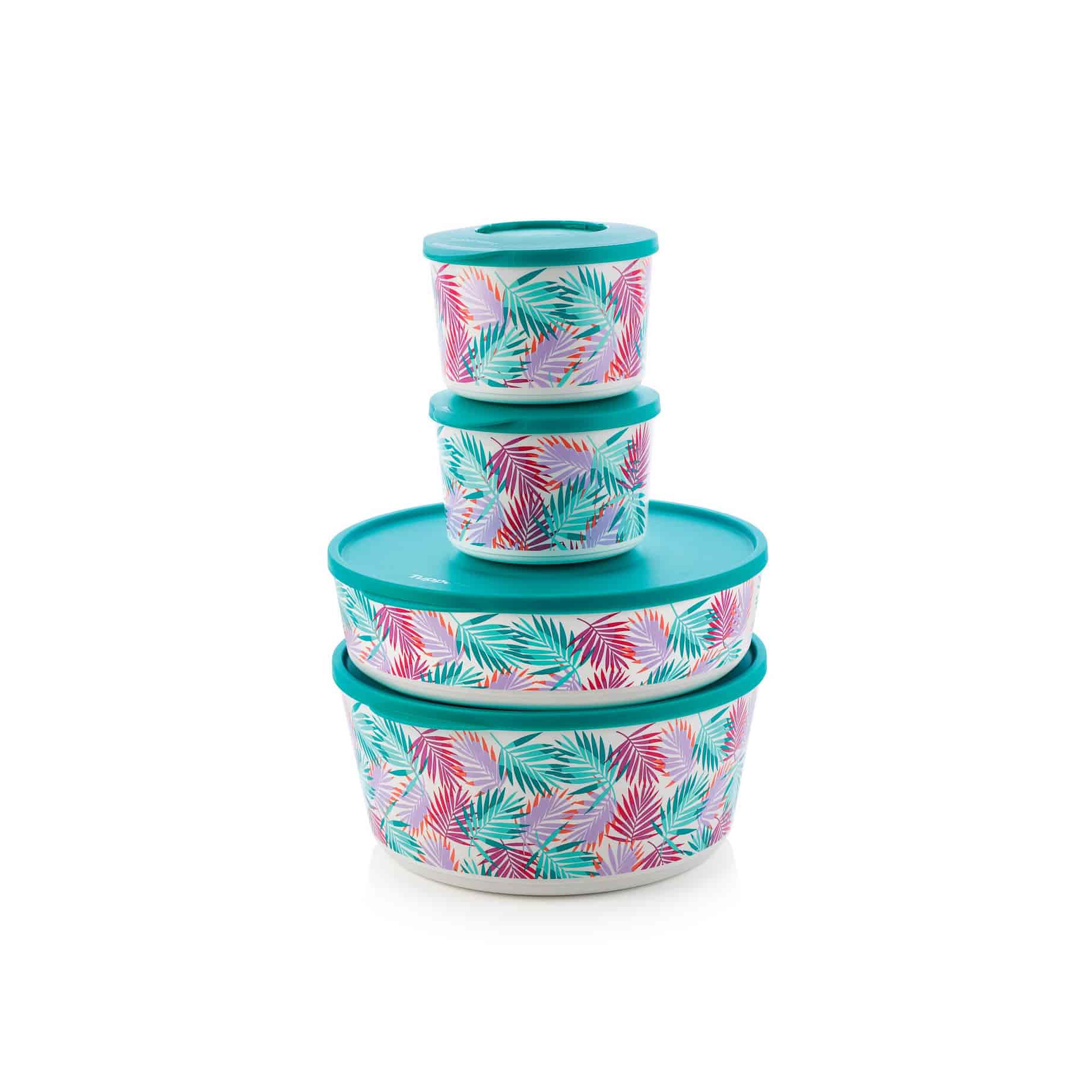 Tropicana 4,3 L Iluminas Lebensmittelbehälter von der Marke Tupperware / mit Tropischen Design / Stapalbar / Ideal zum Aufbewahren / Hier direkt online kaufen 