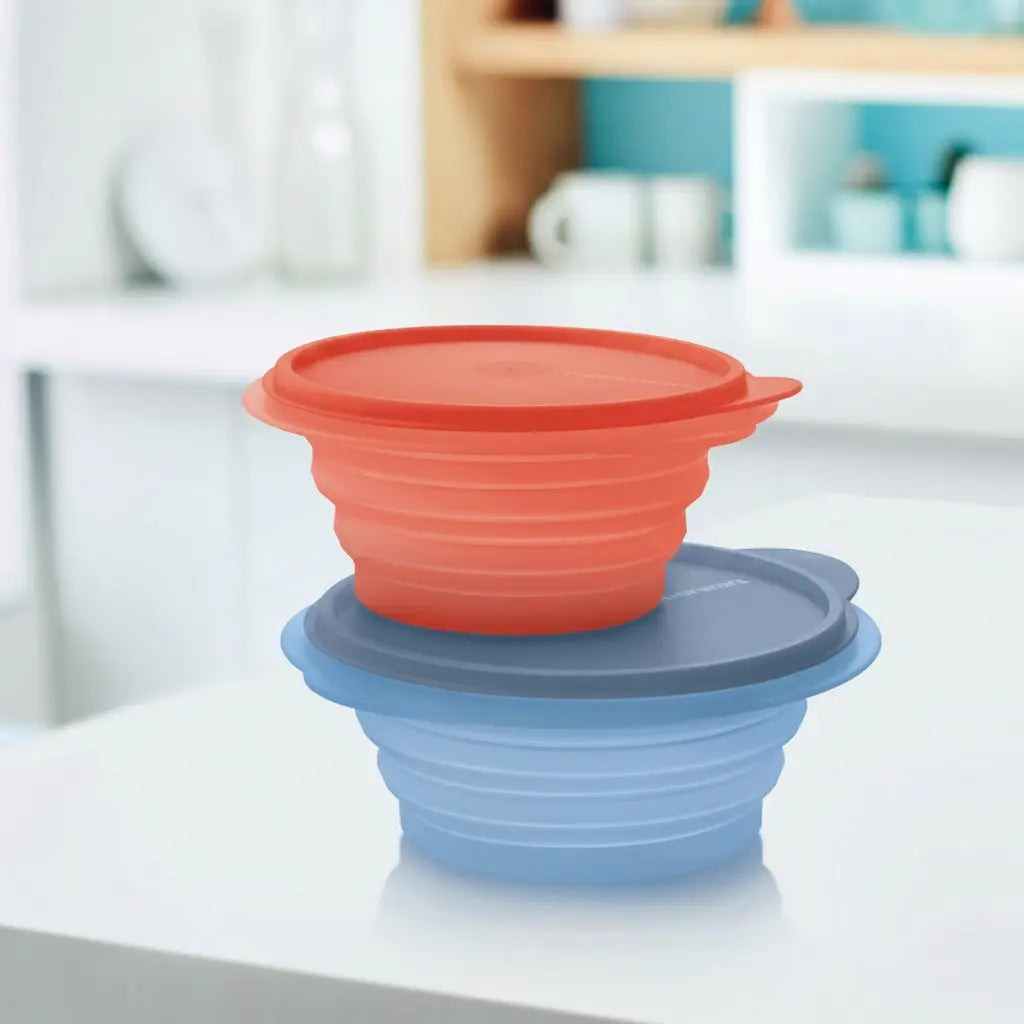 Mini Max 700ml von der Marke Tupperware / in der Farbe Rot / Tupperdose / Brotdose / Lunchbox / Ideal für Unterwegs / zusammen faltbar / Hier direkt online kaufen 