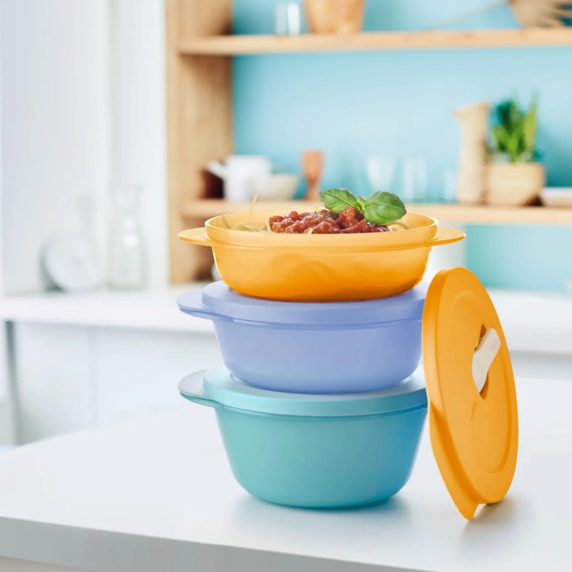 MicroTup 390 ml  Mikrowellenbehälter von der Marke Tupperware / in der Farbe Orange / Ventil Deckel / Ideal zum Meal Prepen und für Unterwegs / Hier direkt online kaufen