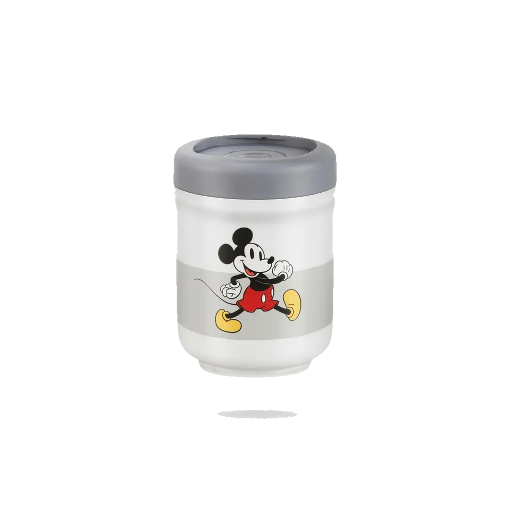 Hot & Go S Disney MICKEY 235 ml Behälter von der Marke Tupperware / im Disney Mickey Mouse Design / Perfekt für unterwegs / hält Speisen bis zu 6 Stunden Warm oder Kalt / Doppelwandiger Edelstahlbehälter / mit Auslaufsicheren Deckel mit Ventil / Isolierbehälter / Leicht zu Reinigen / Hier direkt online kaufen 