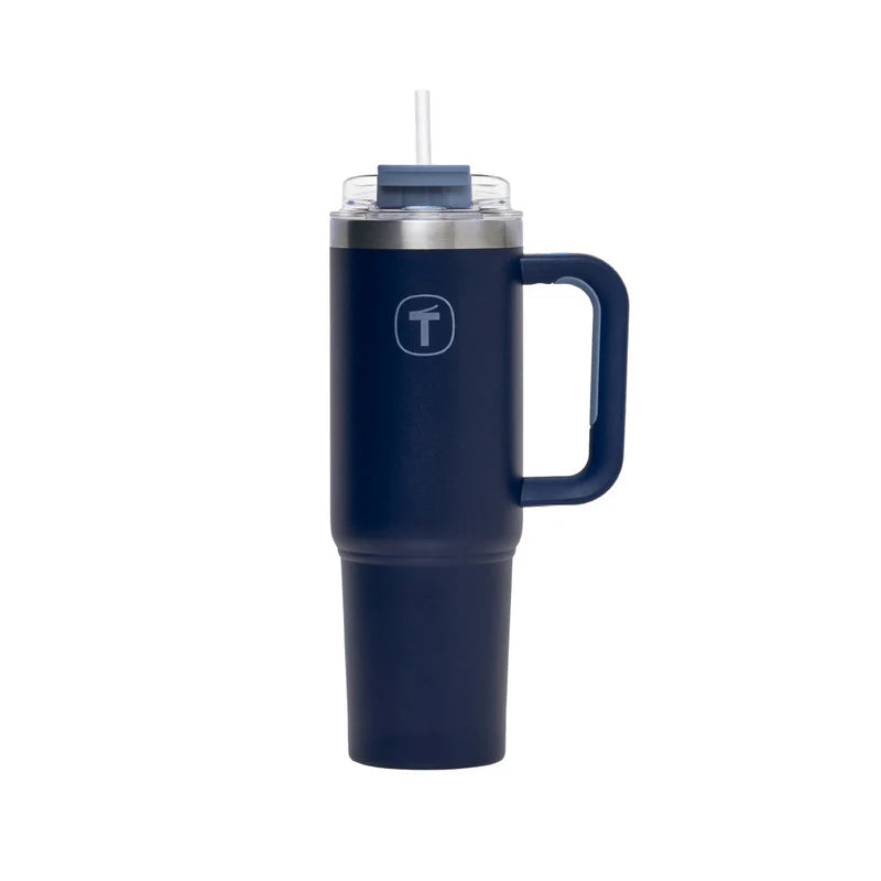 Big T tumbler 1,1 Liter von der Marke Tupperware / in der Farbe Dunkelblau / Isolierbecher / Isoliergefäß / Thermobecher / Ideal für Unterwegs / hält Getränke Heiß und Kalt / Hier direkt online kaufen