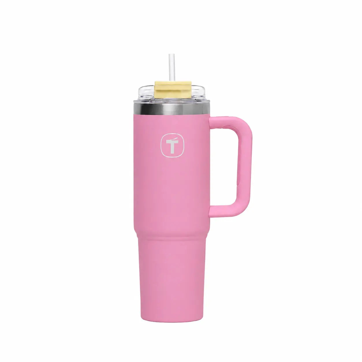 Big T Tumbler 1,1 Liter von der Marke Tupperware / in der Farbe Rosa / Isolierbehälter / Isolierbecher / Inklusive Trinkhalm / Ideal für Unterwegs / hält Getränke Kalt oder Heiß / Hier direkt online kaufen 