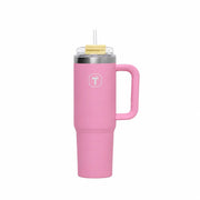 Big T Tumbler 1,1 Liter von der Marke Tupperware / in der Farbe Rosa / Isolierbehälter / Isolierbecher / Inklusive Trinkhalm / Ideal für Unterwegs / hält Getränke Kalt oder Heiß / Hier direkt online kaufen 