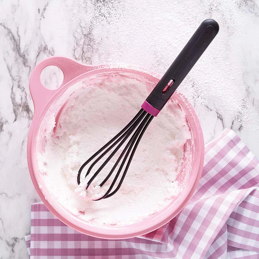Top Rührbesen von der Marke Tupperware / in der Farbe Schwarz - Pink / Schneebesen / Rührbesen / Küchenhelfer / Backhelfer / Ideal zum Rühren und vermengen / Hier direkt online kaufen 