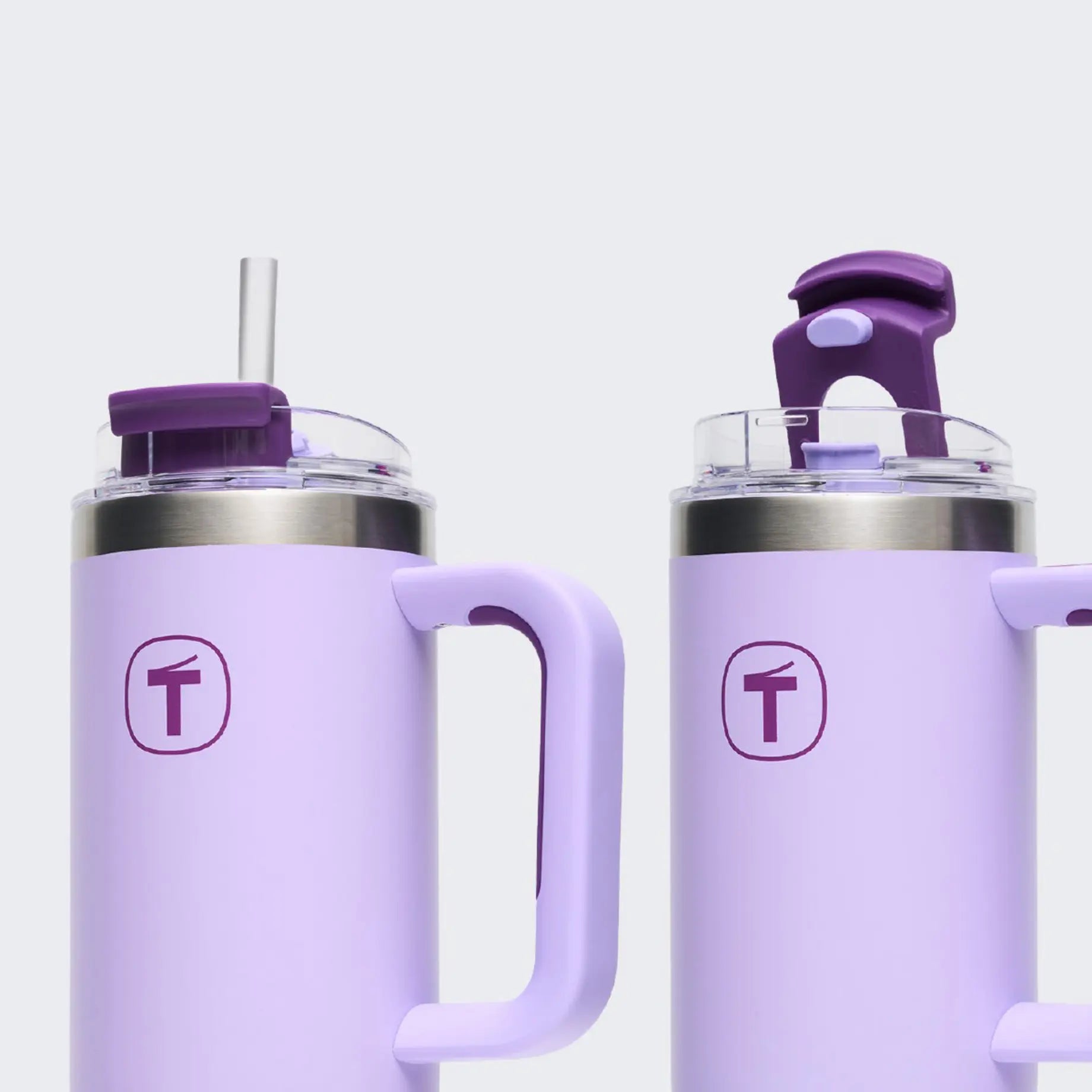 Big T Tumbler 1,1 Liter von der Marke Tupperware / in der Farbe Lila / Isolierbehälter / Isolierbecher / hält Getränke Warm oder Kalt / ideal für Unterwegs / Auslaufsicher / Hier direkt online kaufen 