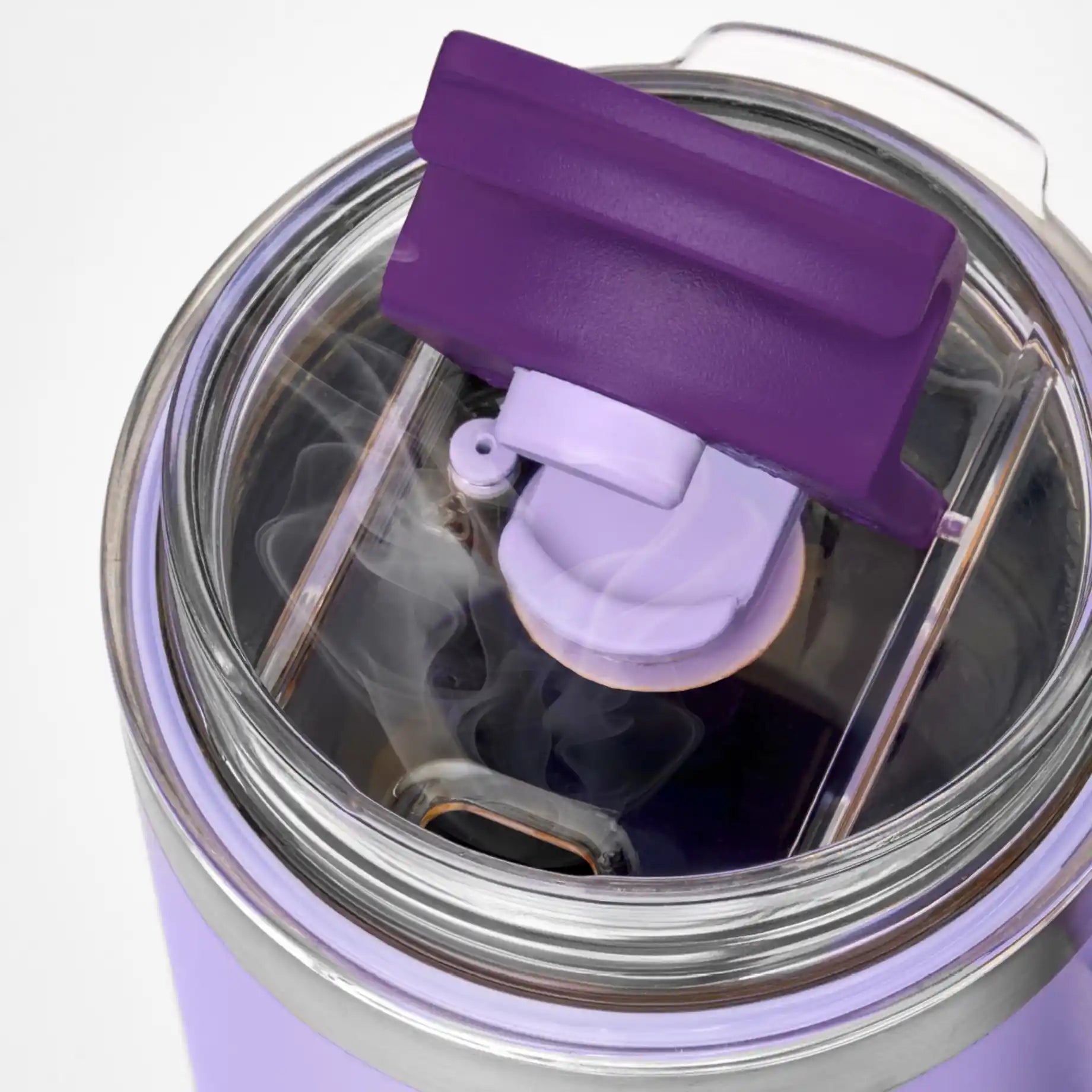 Big T Tumbler 1,1 Liter von der Marke Tupperware / in der Farbe Lila / Isolierbehälter / Isolierbecher / hält Getränke Warm oder Kalt / ideal für Unterwegs / Auslaufsicher / Hier direkt online kaufen 