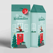 Papier Adventskalender Häuschen von der Marke Tupperware / 24 Papier Häuschen 
