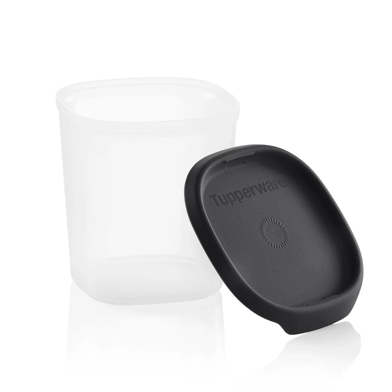 Eckiger Deckel | One Touch Fresh | Schwarz