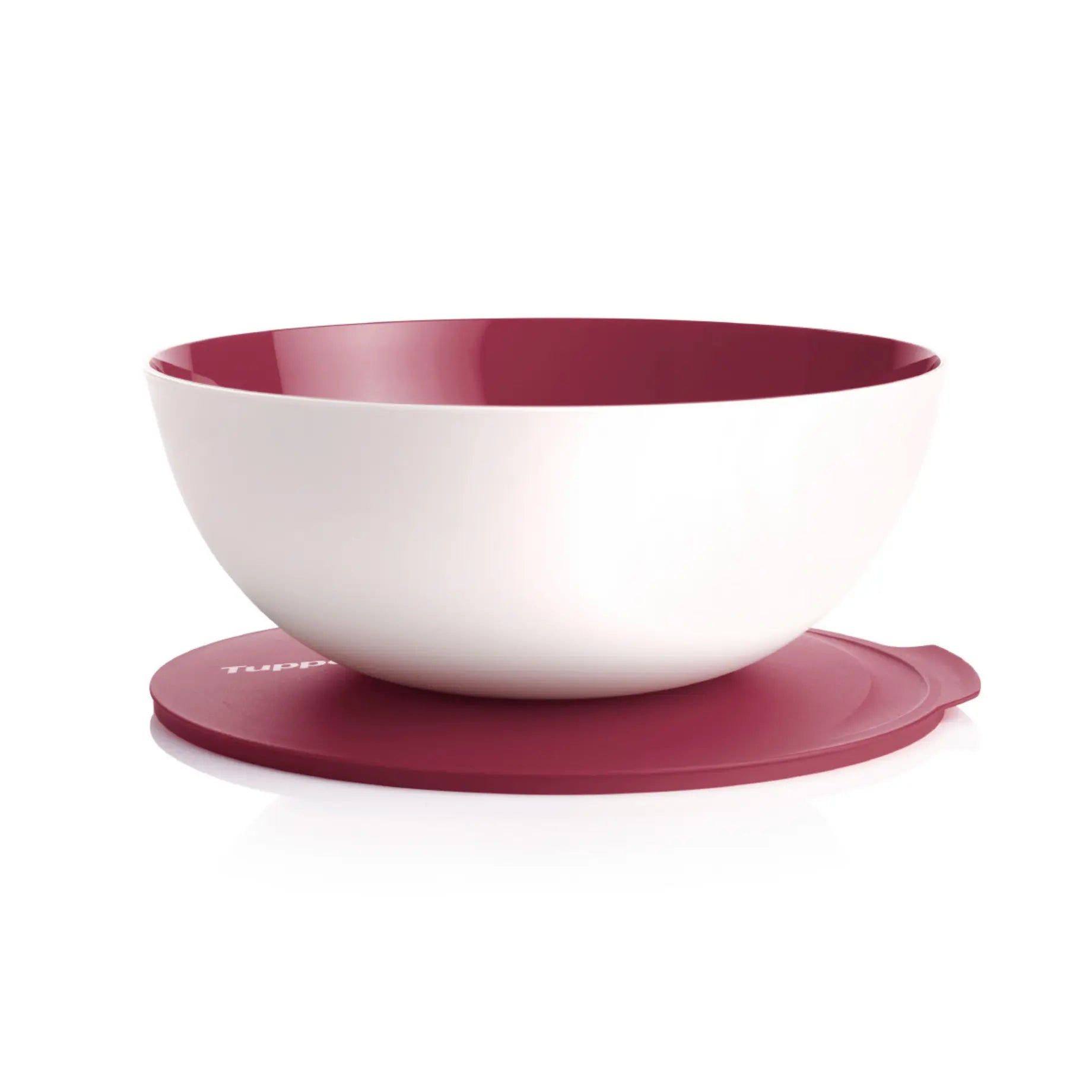 Allegra Schüssel 5 Liter von der Marke Tupperware / in der Farbe Rot / Servierschüssel / Servierschale / Luftdicht verschließbar / Modular Stapelbar / Lebensmittelbehälter / Ideal für Unterwegs / Transportschüssel / hier direkt online kaufen