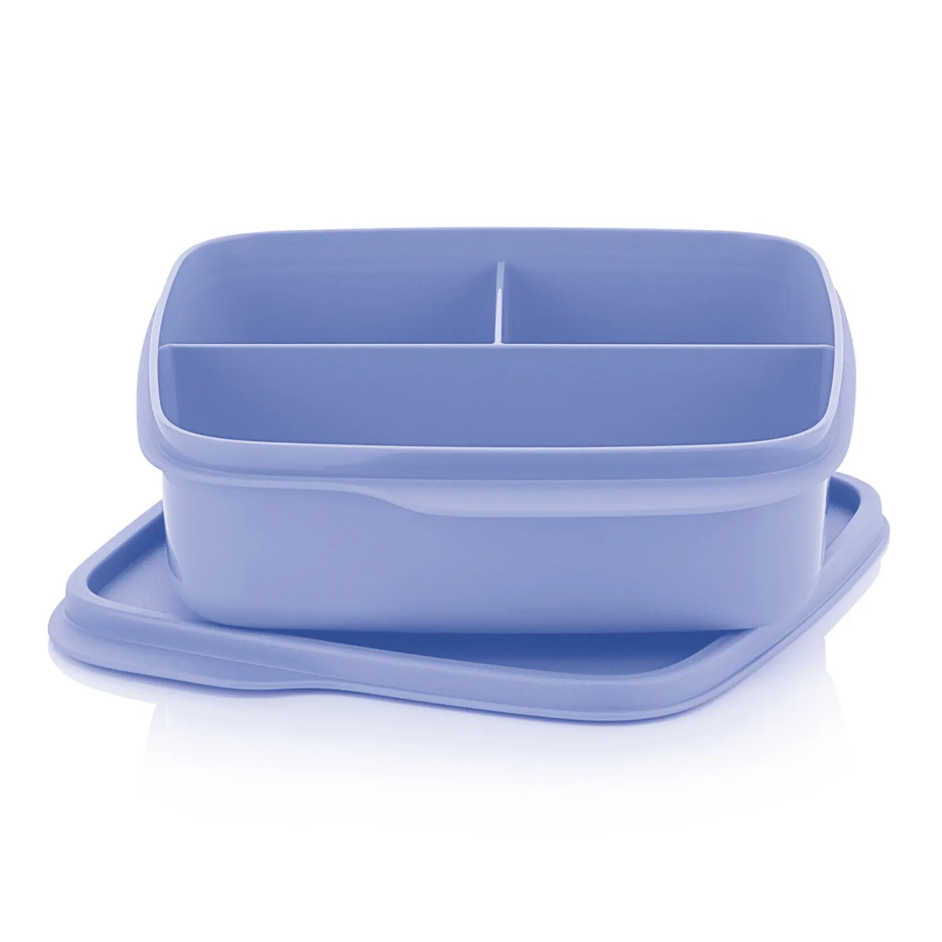 Eco+ Clevere Pause 550ml von der Marke Tupperware / in der Farbe Flieder / Spülmaschinenfest / mit 3 Praktischen Fächern / Ideal fürs Pausenbrot / Hier direkt online kaufen 