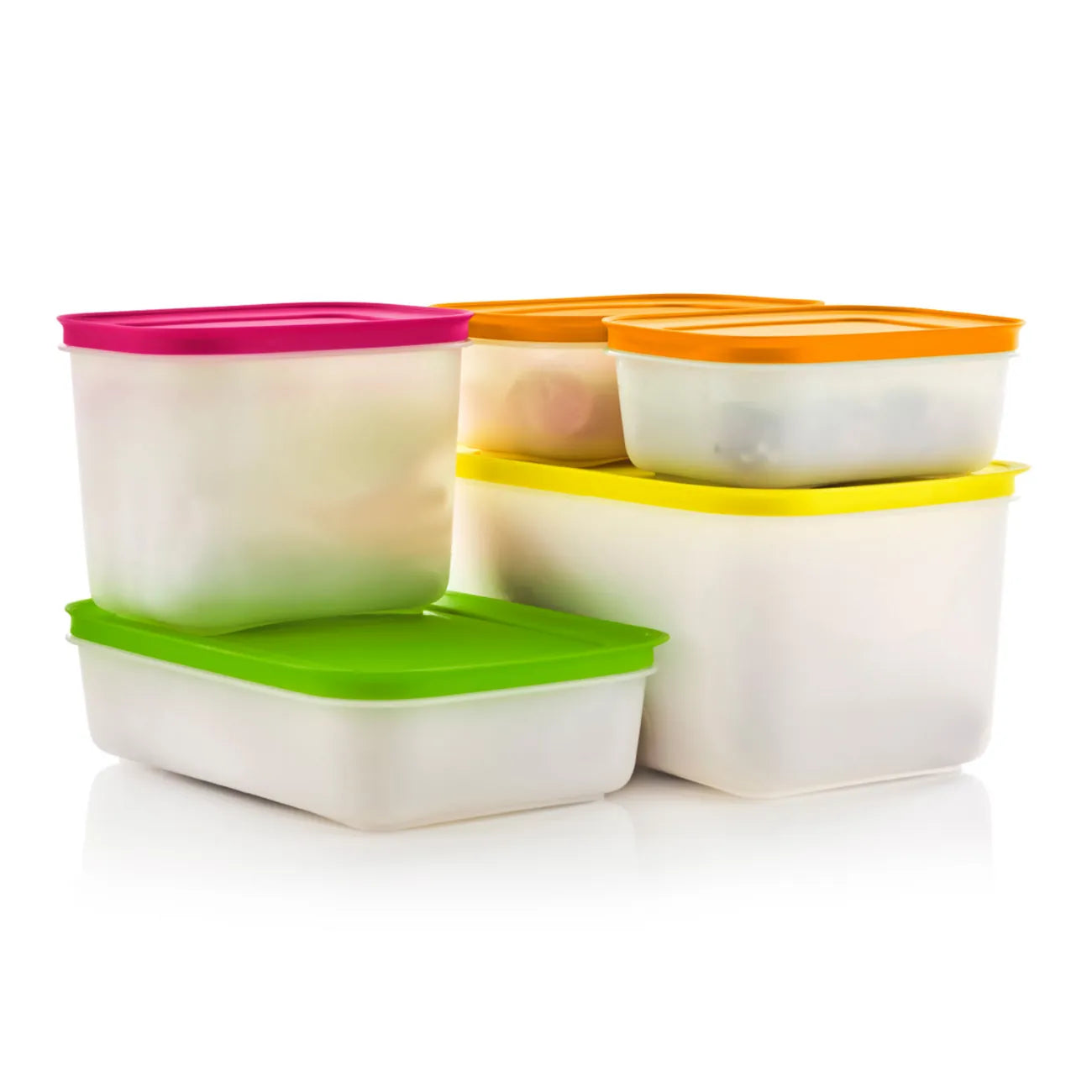Mittleres Eiskristall Set von der Marke Tupperware / 5 Teiliges Set / Gefrierbehälter / Lebensmittelbehälter / Vorratsdosen für den Gefrierschrank / Stapelbar / luftdichtschließend / Aromadicht / Gefrierbeutel / Hier direkt online kaufen