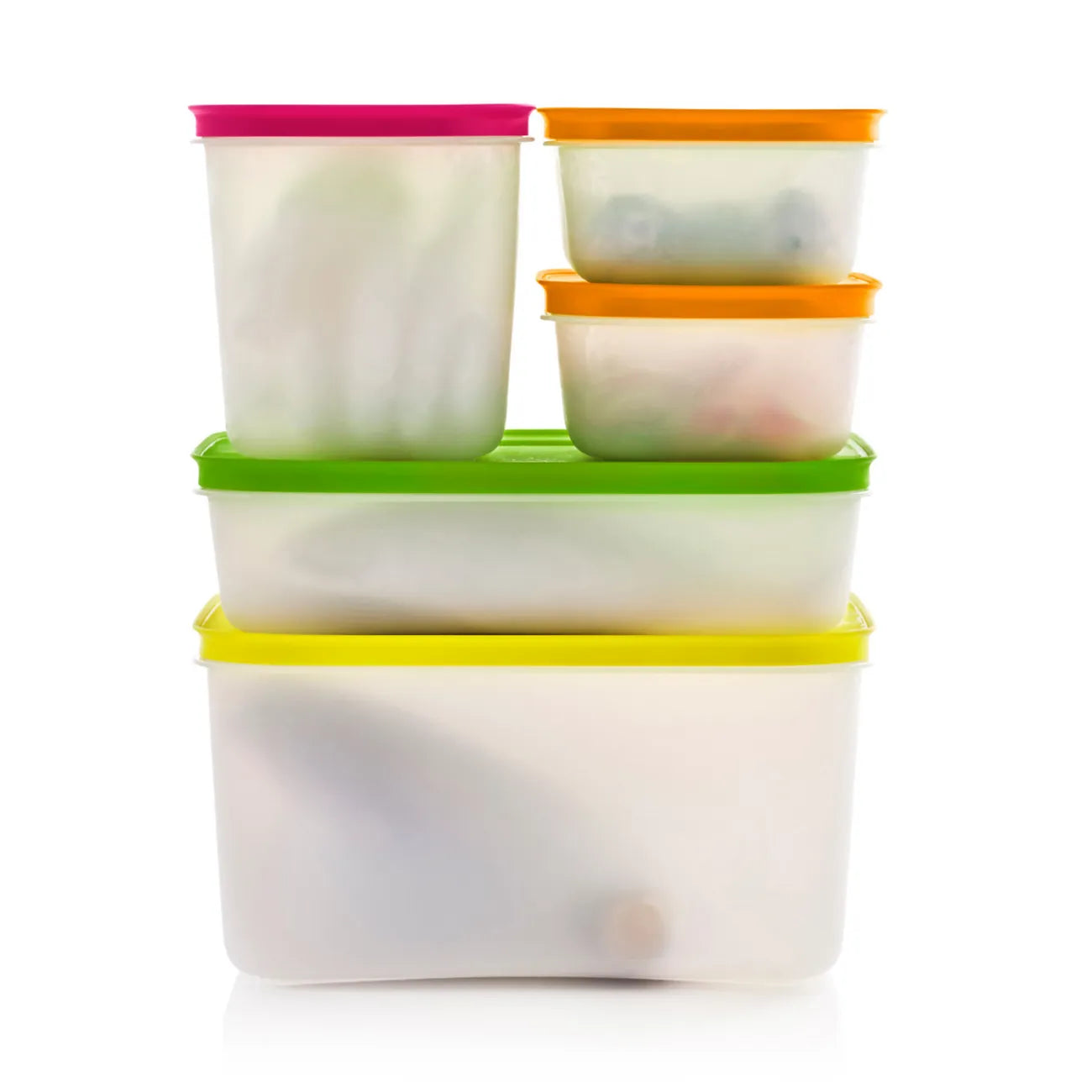 Mittleres Eiskristall Set von der Marke Tupperware / 5 Teiliges Set / Gefrierbehälter / Lebensmittelbehälter / Vorratsdosen für den Gefrierschrank / Stapelbar / luftdichtschließend / Aromadicht / Gefrierbeutel / Hier direkt online kaufen