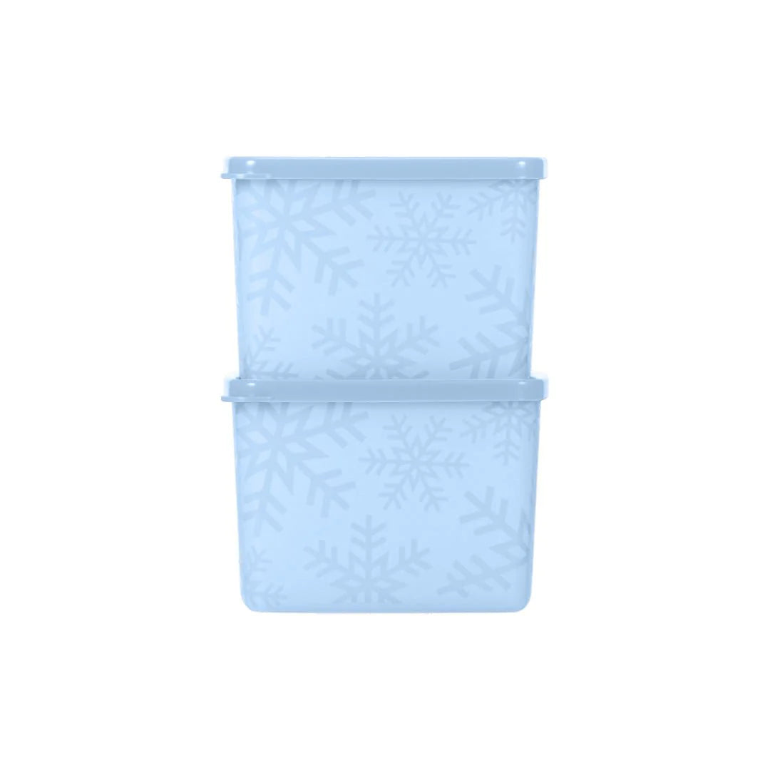 Gefrier Behälter 2x 800ml von der Marke Tupperware / in der Farbe hellblau / stapelbar / Luftdichtschließend / Hier direkt online kaufen 