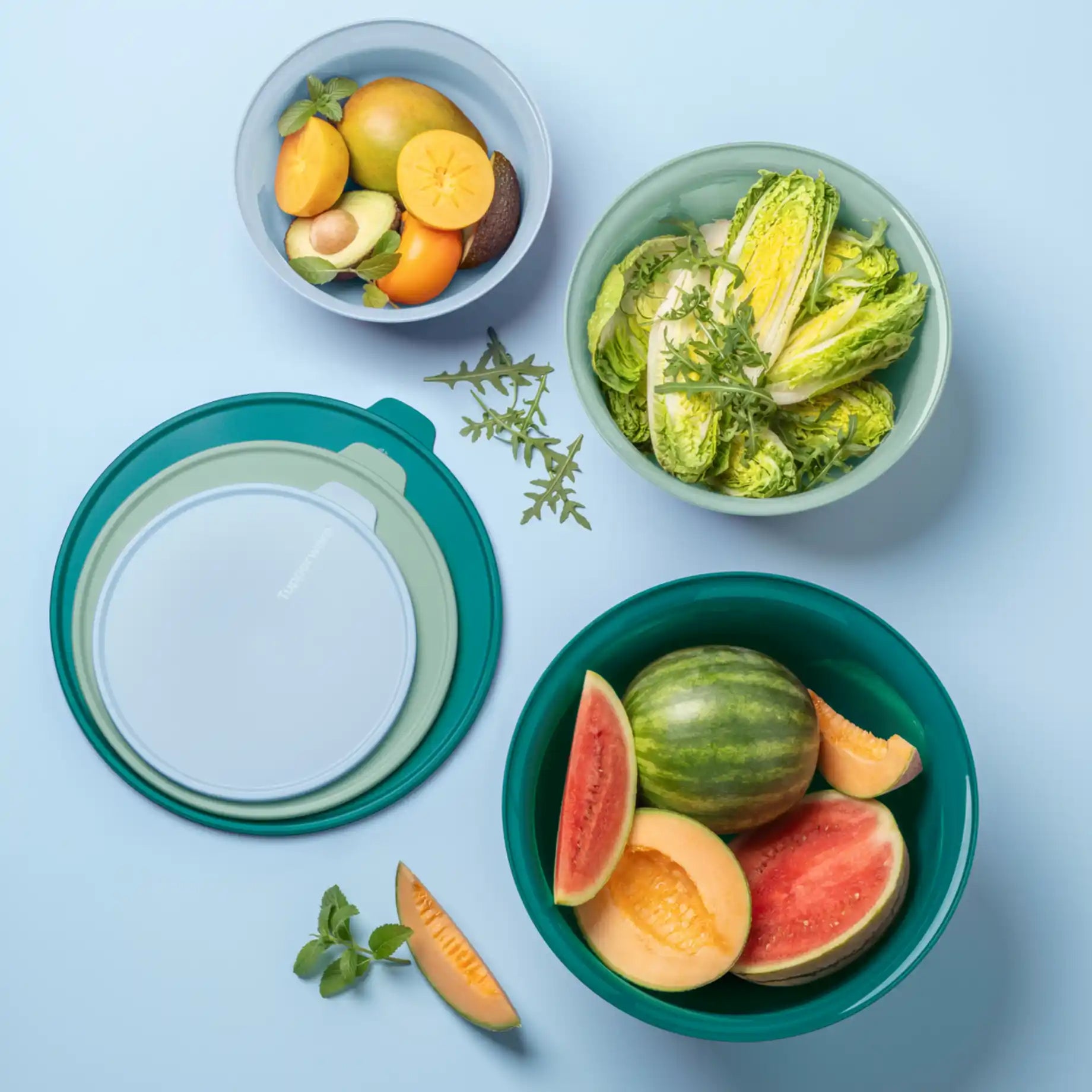 Tupperware Aloha® Große Schüssel 7,5 Liter | Grün 11177731 Servieren / C224G 7,5 Liter Große Aloha Schüssel von der Marke Tupperware / in der Farbe Grün / Modular Stapelbar / Luftdicht schließender Deckel / Transportschüssel / Salatschüssel / Buffet Schüssel / Hier direkt online kaufen