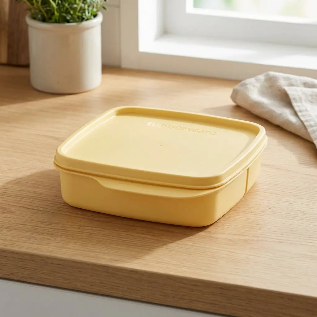 Clevere Pause 550ml mit 3 Fächern von Tupperware / in der Farbe Kamille / Lunchbox / Brotdose / dicht verschließbar / Hier direkt online kaufen