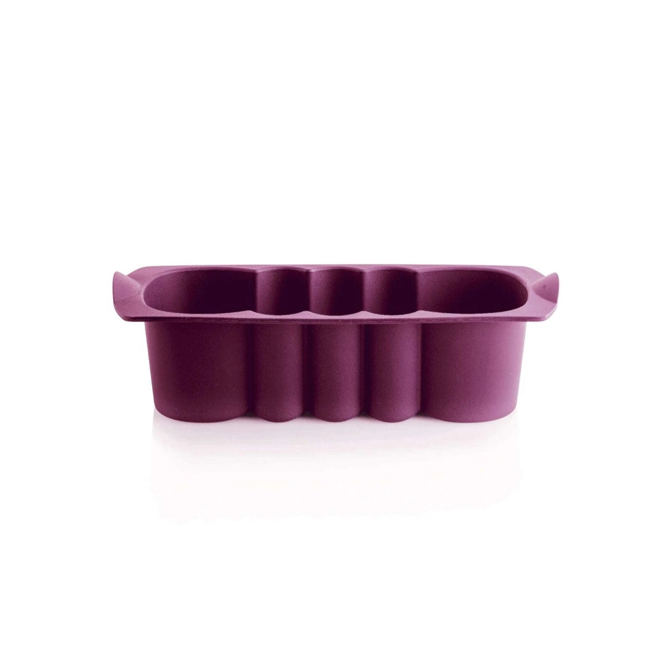 Tupperware Silikonform Kasten – flexible Silikon-Backform mit Wellenmuster, 1,5 l, lila