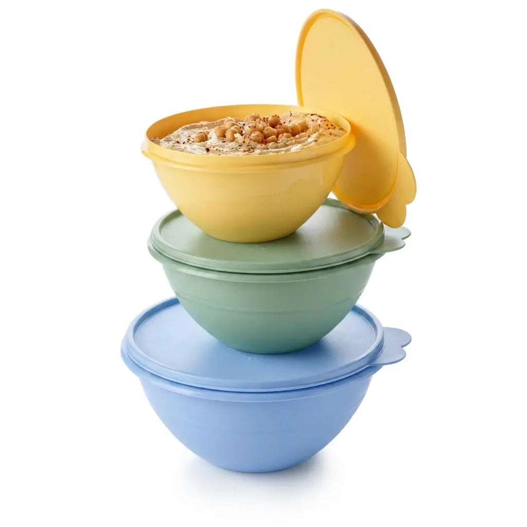 Tupperware Wunderschüssel-Satz | 775 ml | 1,1 Liter | 1,75 Liter | 3 Stück 11186-B001 Iconic Bestseller / Wunderschüssel Satz 775ml, 1,1 Liter und 1,75 Liter von der Marke Tupperware / 3 Schüsseln / Modular Stapelbar / luftdicht schließend / Aufbewahrungsbehälter / Frischhaltebehälter / Vorratsbehälter / Hier direkt online kaufen