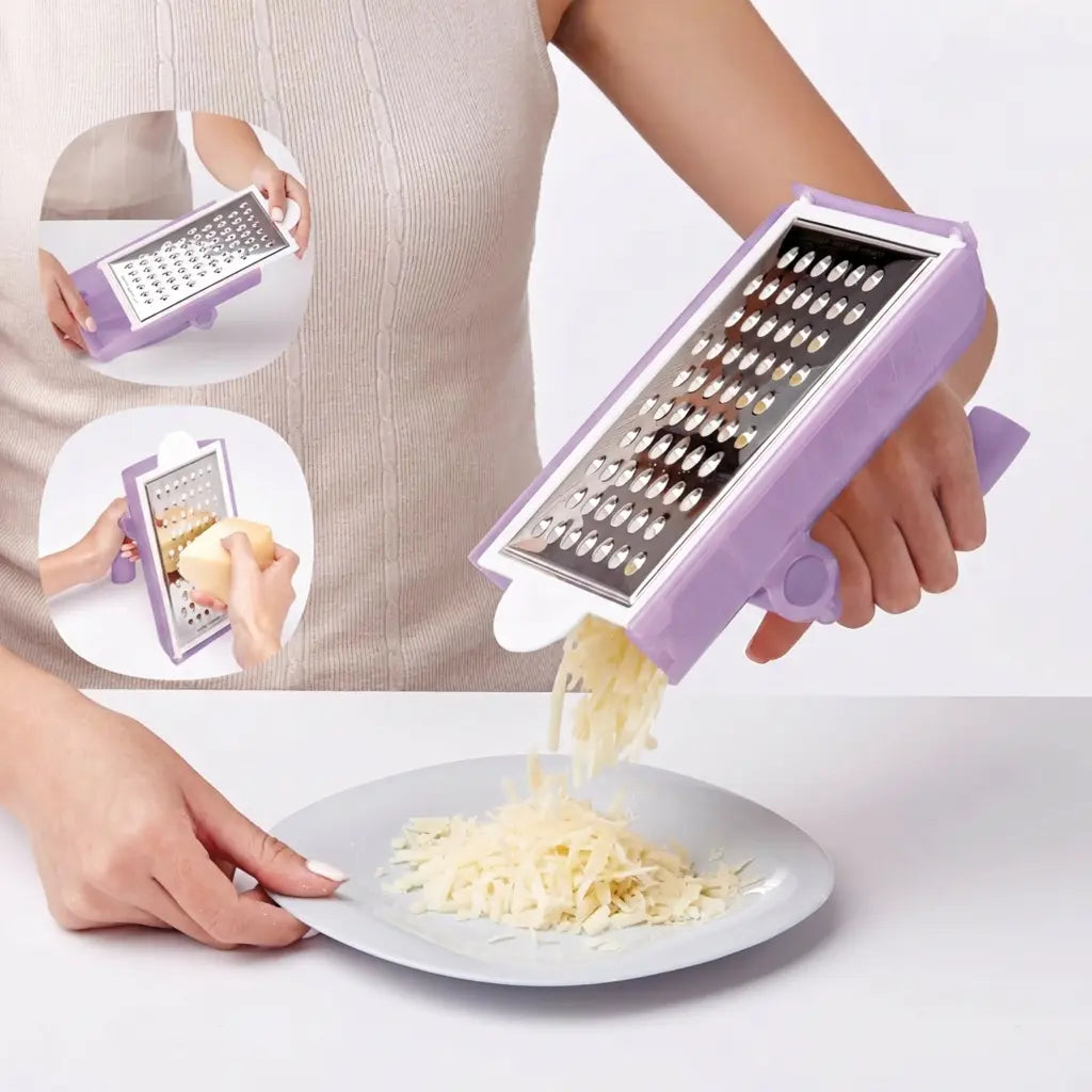 Tupperware Handreibe Grate N Measure 11177880 Die Küche / Handreibe Grate N Measure von Tupperware / Reibe für Käse, Gemüse und Schokolade / mit Auffangbehälter / Material PP & Edelstahl / Farbe Lila / Hier direkt online kaufen